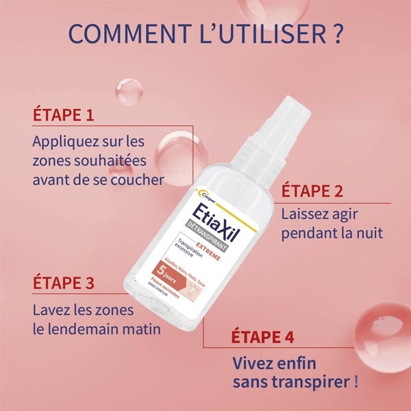 Etiaxil Détranspirant Extreme Multizones Peaux normales spray