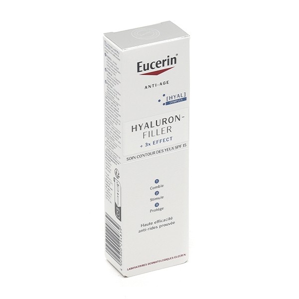 Eucerin Hyaluron Filler + 3x effect soin contour des yeux SPF 15