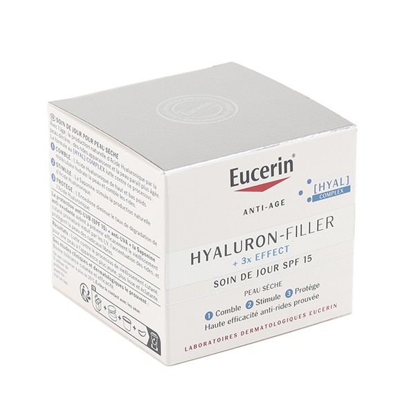 Eucerin Hyaluron Filler + 3x effect soin de jour SPF 15 peau sèche