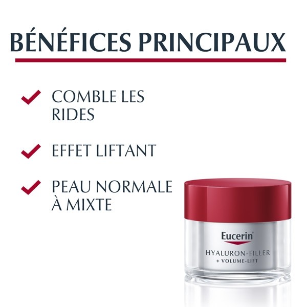 Eucerin Hyaluron Filler Volume-lift soin de jour SPF 15 peau normale