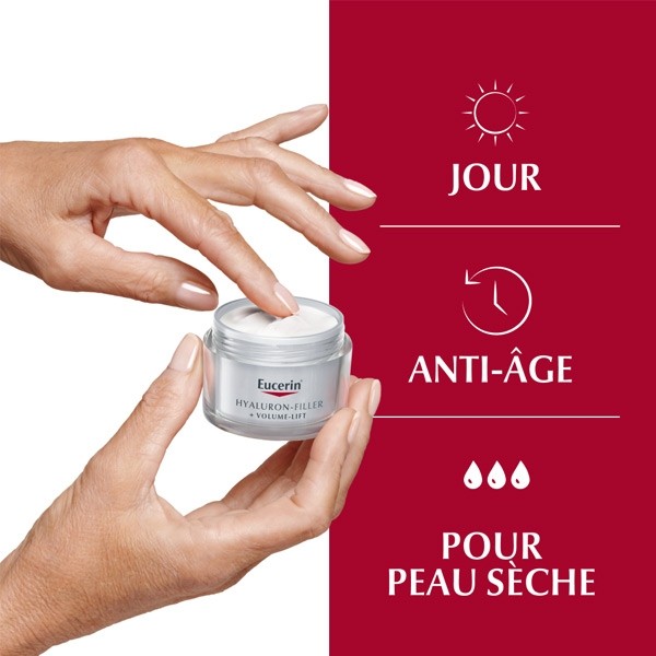 Eucerin Hyaluron Filler Volume-lift soin de jour SPF 15 peau sèche
