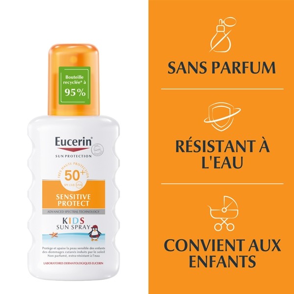Eucerin Sun Protection Sensitive protect kids spray solaire SPF 50+