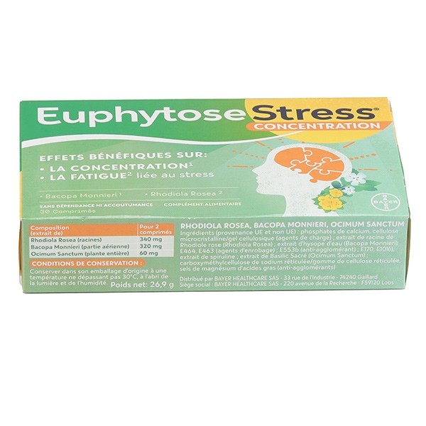 Euphytose Stress Concentration comprimés