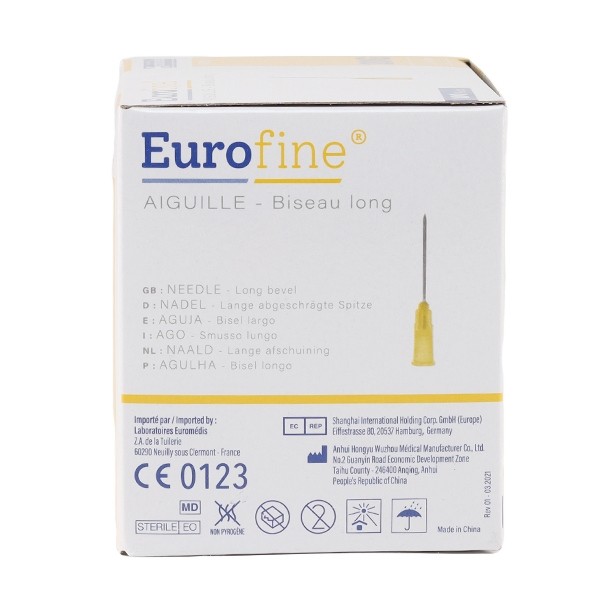 Eurofine aiguilles hypodermiques x 100