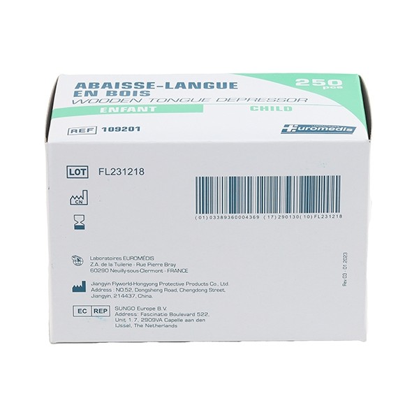 Euromedis Abaisse langue en bois enfant