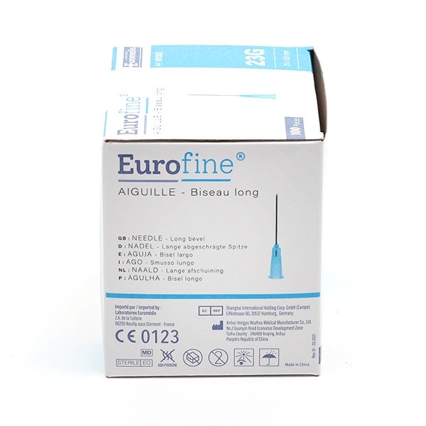 Eurofine aiguilles hypodermiques x 100