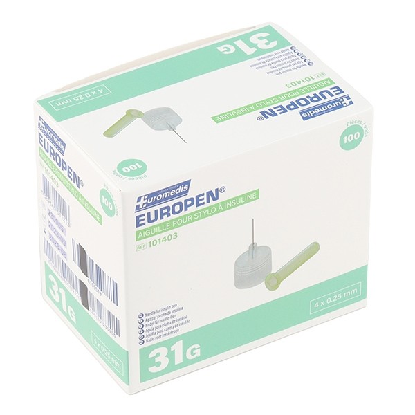 Europen aiguille pour stylo à insuline x 100