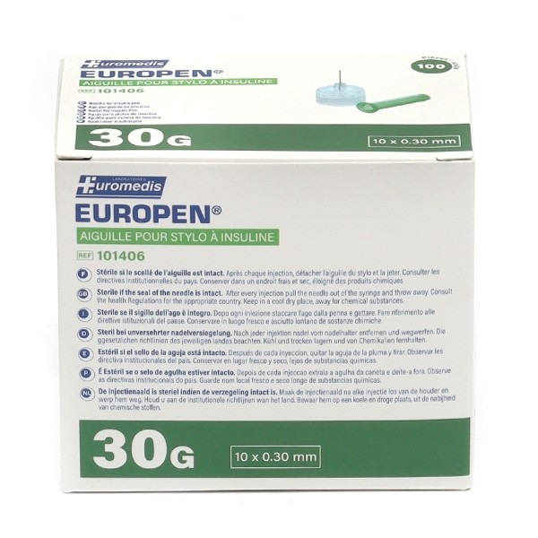Europen aiguille pour stylo à insuline x 100