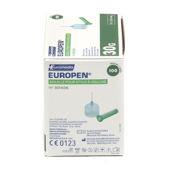 Europen aiguille pour stylo à insuline x 100