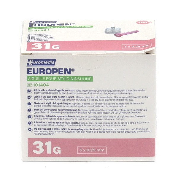 Europen aiguille pour stylo à insuline x 100