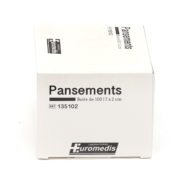Euromedis pansements 7 cm x 2 cm