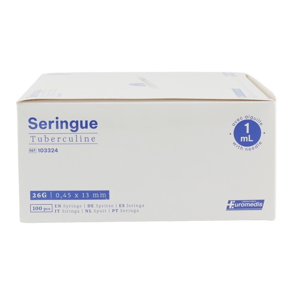 Seringue tuberculine 100 unités