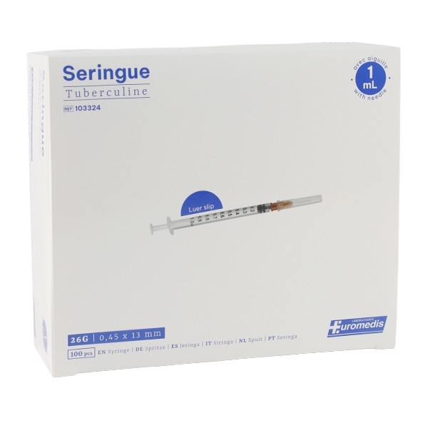 Seringue tuberculine 100 unités