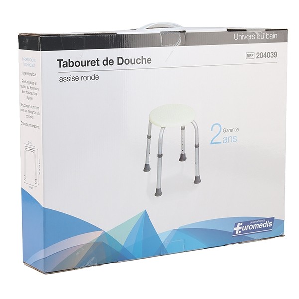 Tabouret de douche rond