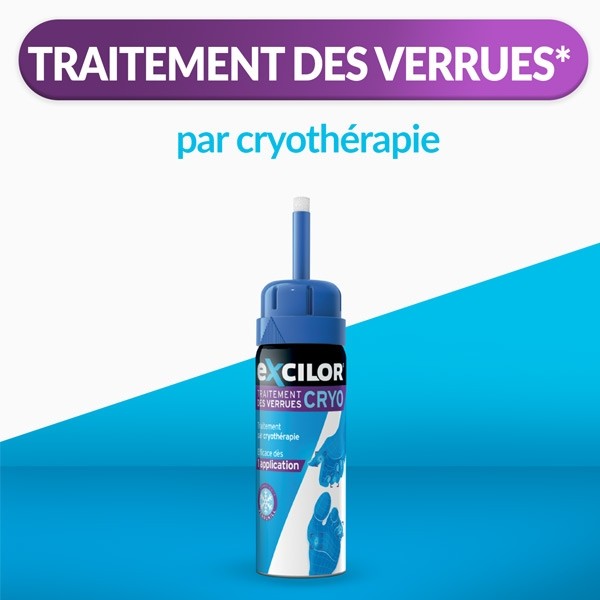 Excilor Verrue traitement par cryothérapie