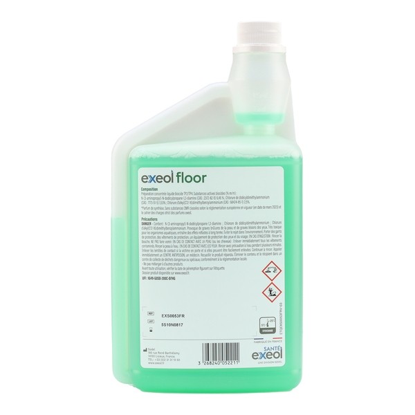 Exeol Floor Détergent désinfectant sols et surfaces