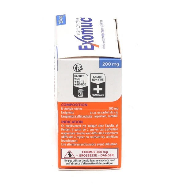 Exomuc 200 mg sachet