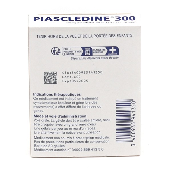 Piascledine 300 gélule Arthrose