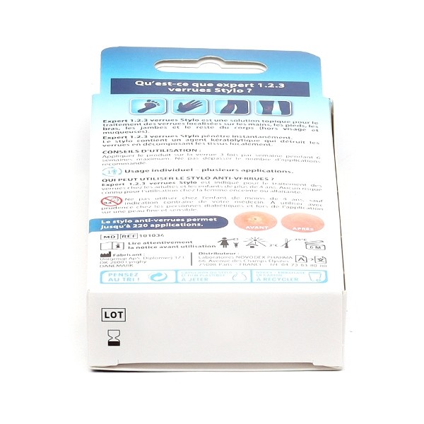Stylo anti verrues Expert 123 Pieds et Mains