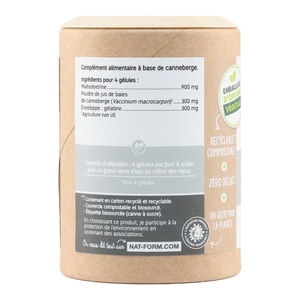 Nat et Form Ecoresponsable Canneberge gélules