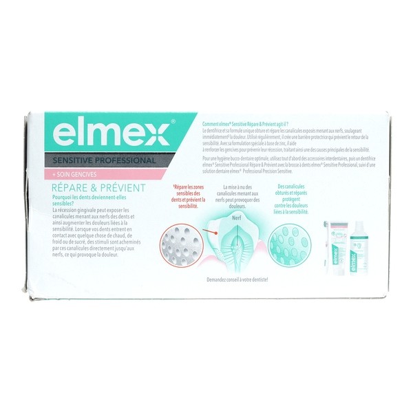 Elmex Sensitive professional + soin gencives dentifrice