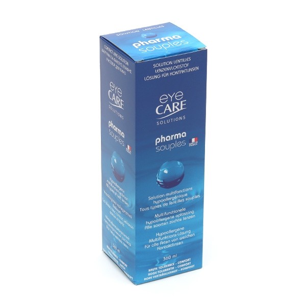 Eye Care Pharma Souples kit solution lentilles + étui