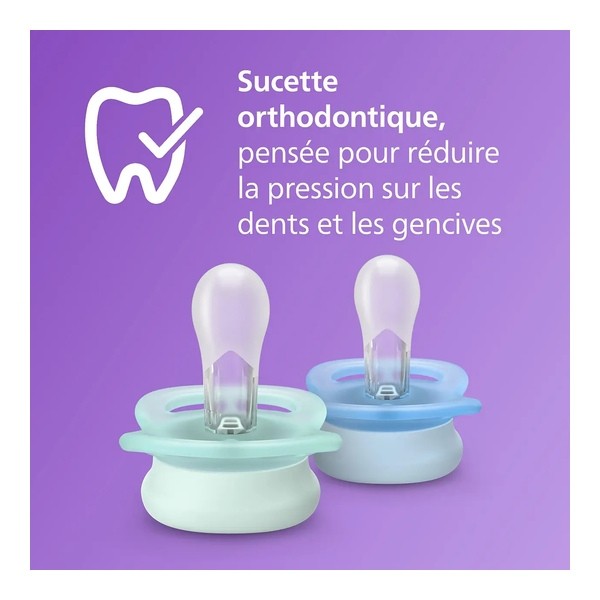Avent Ultra Start sucette anatomique silicone 0-2 mois