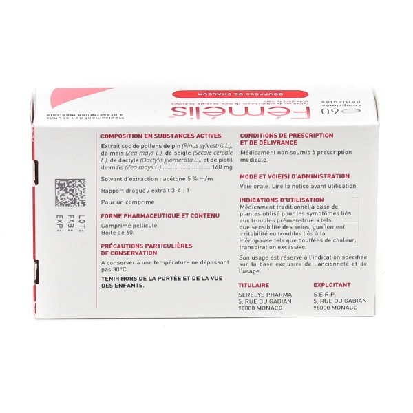 Fémélis comprimés pelliculés