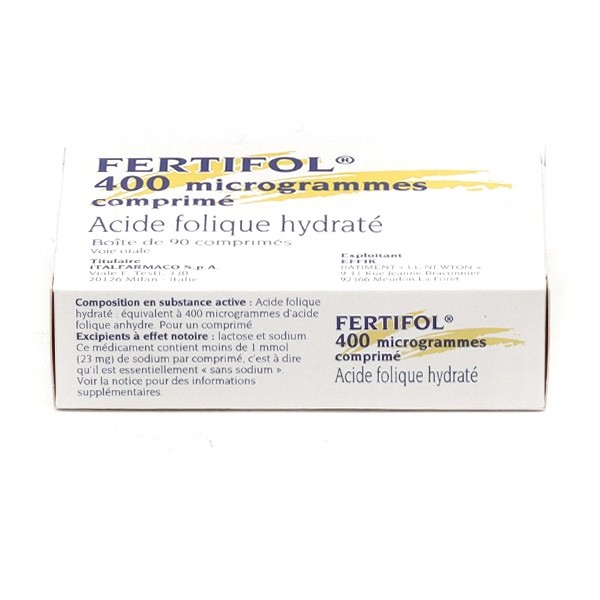 Fertifol 400 microgrammes comprimé