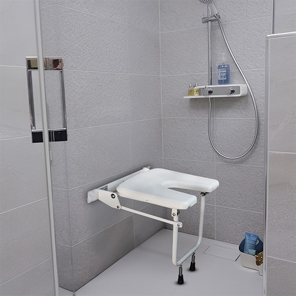 Siège de douche mural