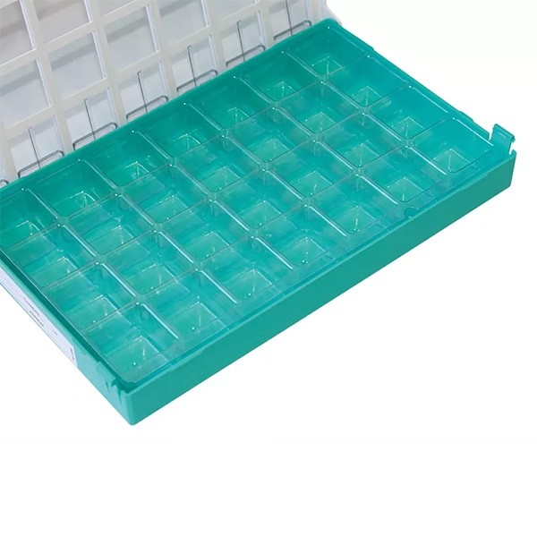 Pilulier hebdomadaire modèle hospitalier 28 cases