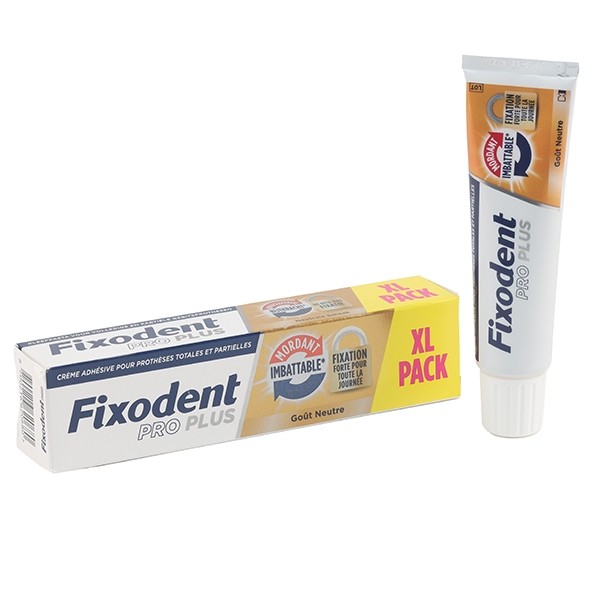 Fixodent Pro Plus Mordant imbattable crème adhésive