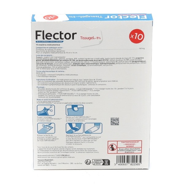 Flector Tissugel EP 1 % patch