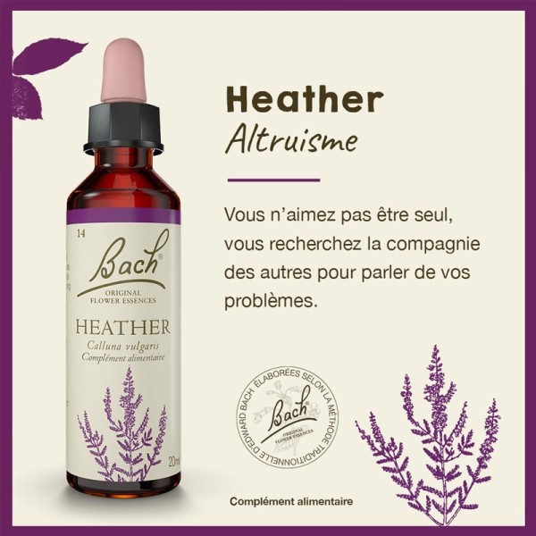 Fleurs de Bach Heather n°14
