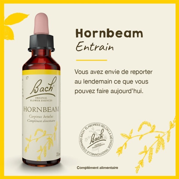 Fleurs de Bach Hornbeam n°17