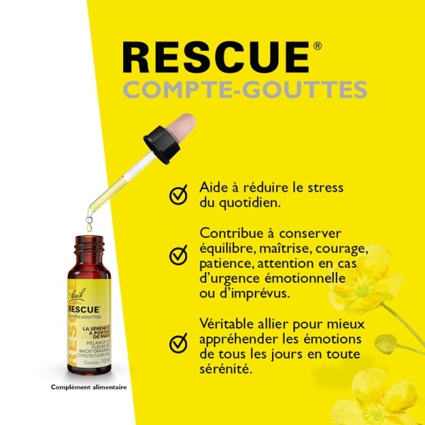 Fleurs de Bach Rescue gouttes anti stress