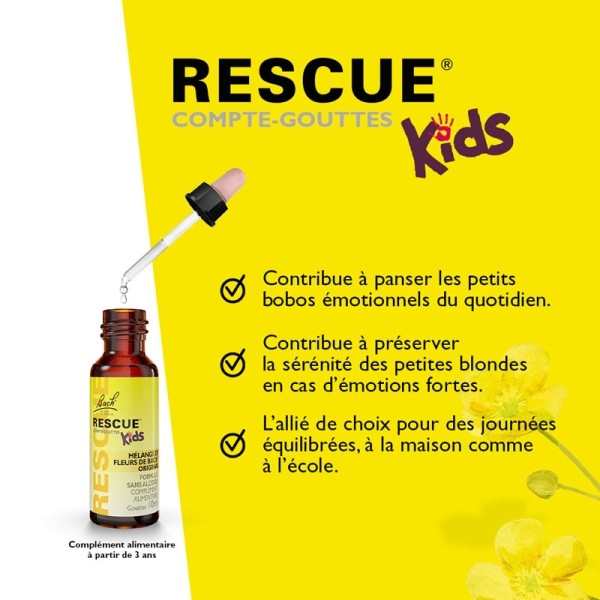Fleurs de Bach Rescue Kids gouttes buvables