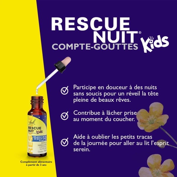 Fleurs de Bach Rescue Nuit Kids gouttes buvables