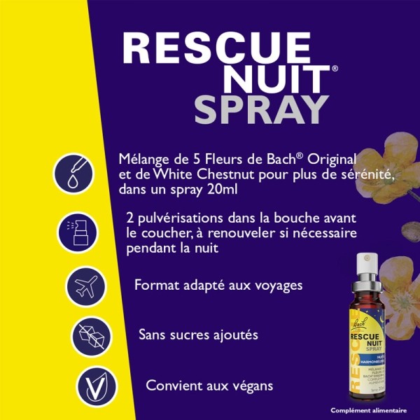 Fleurs de Bach Rescue Nuit spray