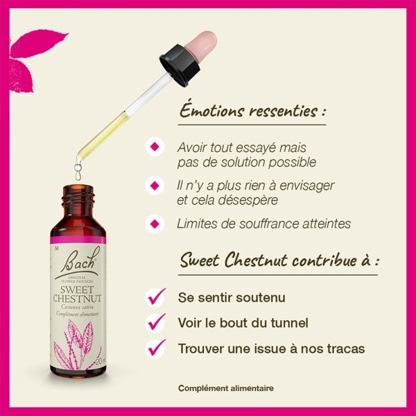 Fleurs de Bach Sweet chestnut n°30