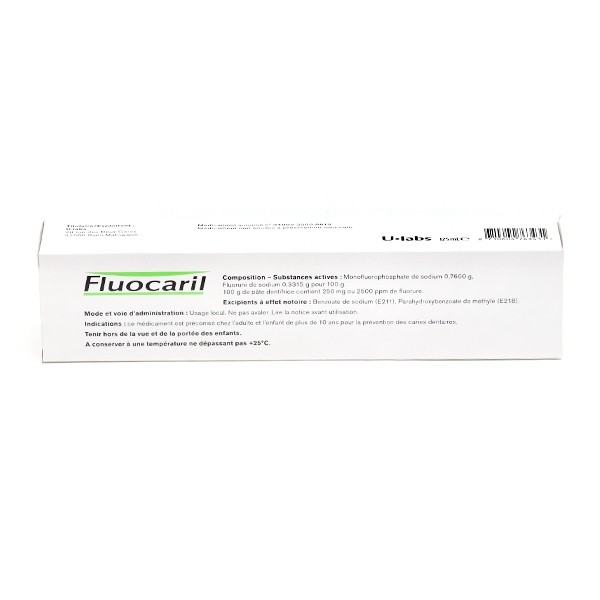 Fluocaril Bi-Fluoré 250 mg dentifrice menthe