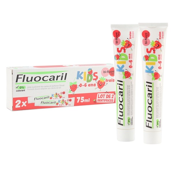 Fluocaril Kids gel dentifrice Fraise 0-6 ans