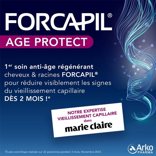 Forcapil Age Protect Soin régénérant cheveux et racines Spray