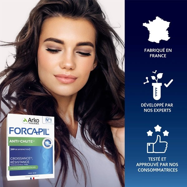 Forcapil Anti-Chute comprimés Cheveux et ongles