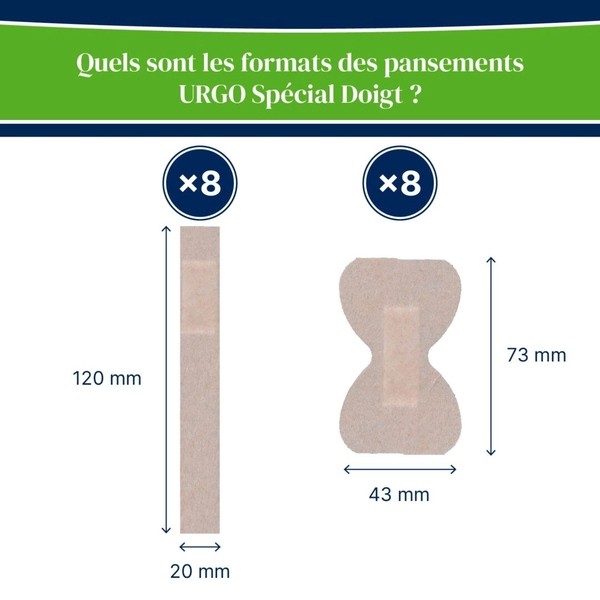 Urgo pansements extensibles Spécial doigt