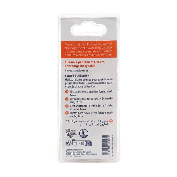 Formes et Flammes ciseaux pansements