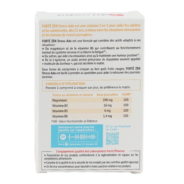 Forté Zen stress Ado comprimés à croquer