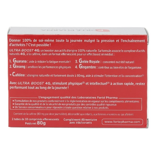 Forté Pharma Ultra Boost 4G comprimés effervescents