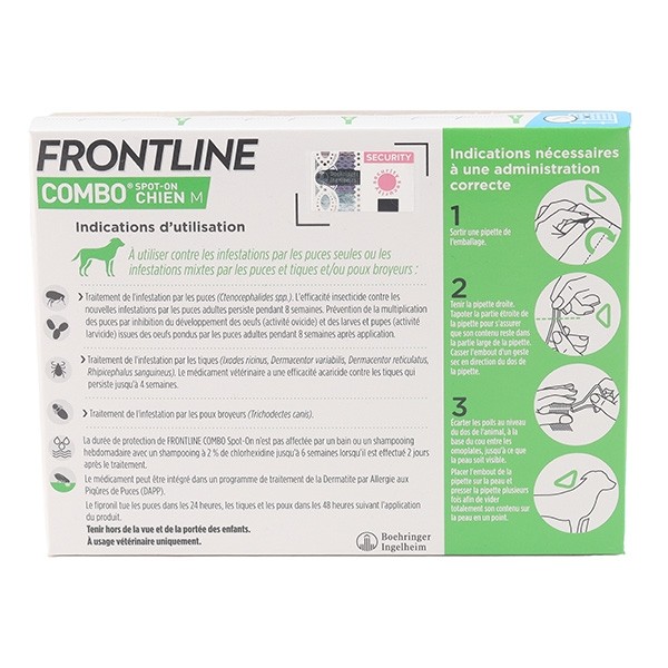 Frontline COMBO pipettes anti puce pour chien