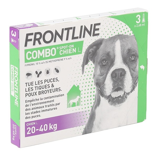 Frontline COMBO pipettes anti puce pour chien